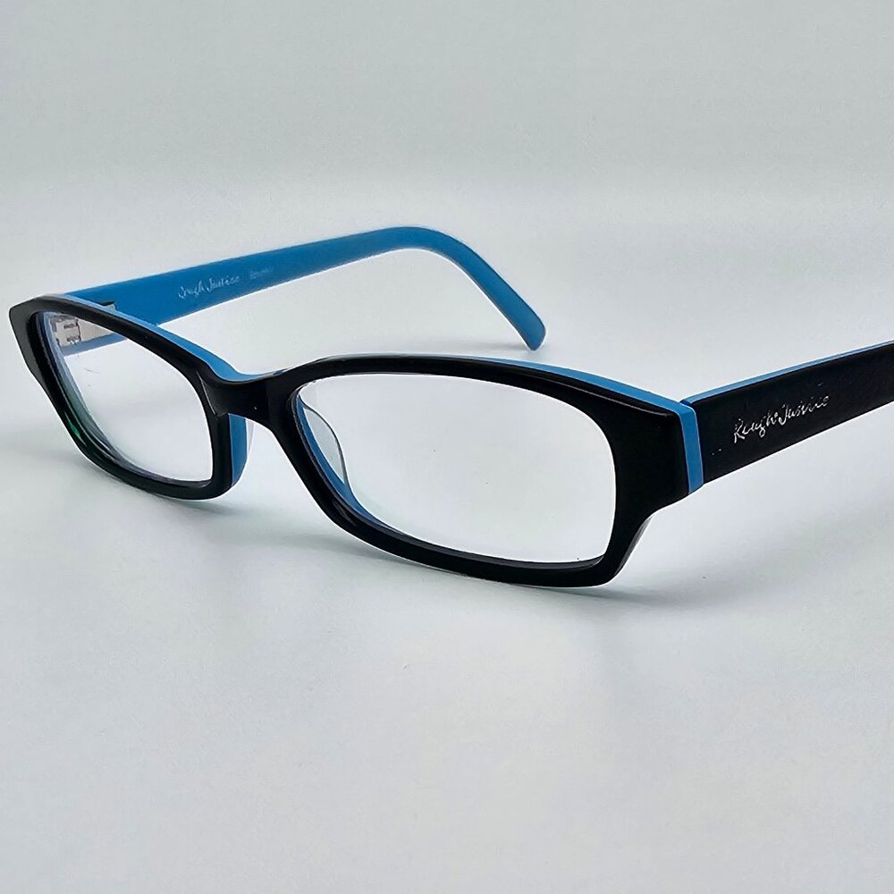 Rough Justice Spunky Twilight Blue Rectangular Eyeglasses Frame 51-17-140